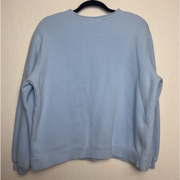 Classic Elements Light Blue Long Sleeve Pullover Sweatshirt Size XL Snowman USA - Picture 7 of 8